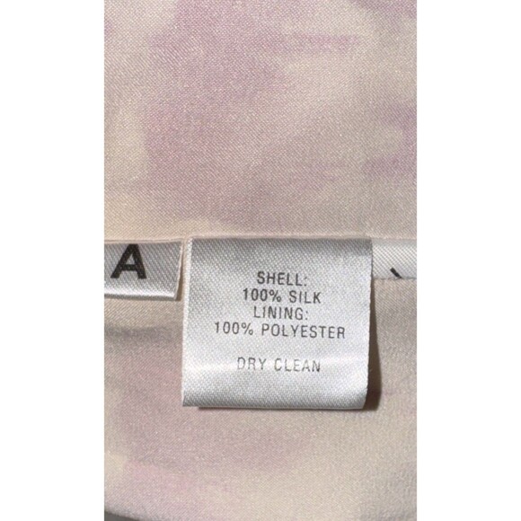 Chic Ann Taylor‎ Loft Womens Sz 6 Pink White 100% Silk Long Lined Sundress Dress - Picture 7 of 7